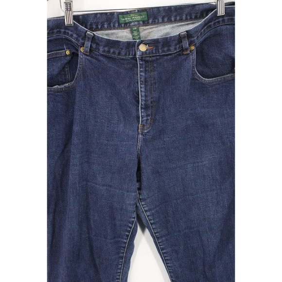 LRL Lauren Jeans Co Jeans Womens Plus Blue Denim Medium Washed Straight Size 20W - Picture 3 of 9